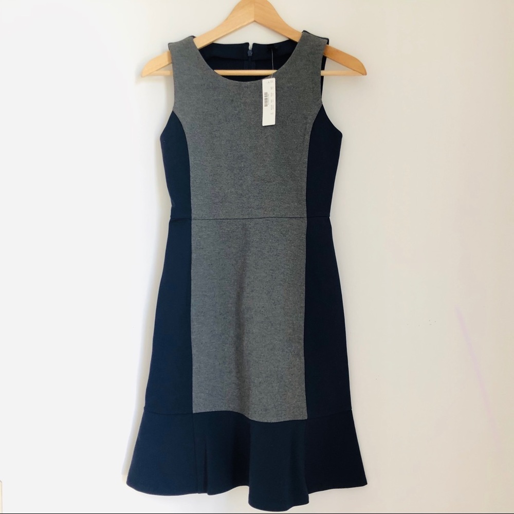 NWT J. Crew Color Block Sleeveless Dress Size 00